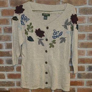 Eddie Bauer Autumn Leaves Sweater